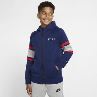 Hanorace Nike Air Full-Zip Baieti Albastri Gri Inchis Rosii Albi | JEVF-19038